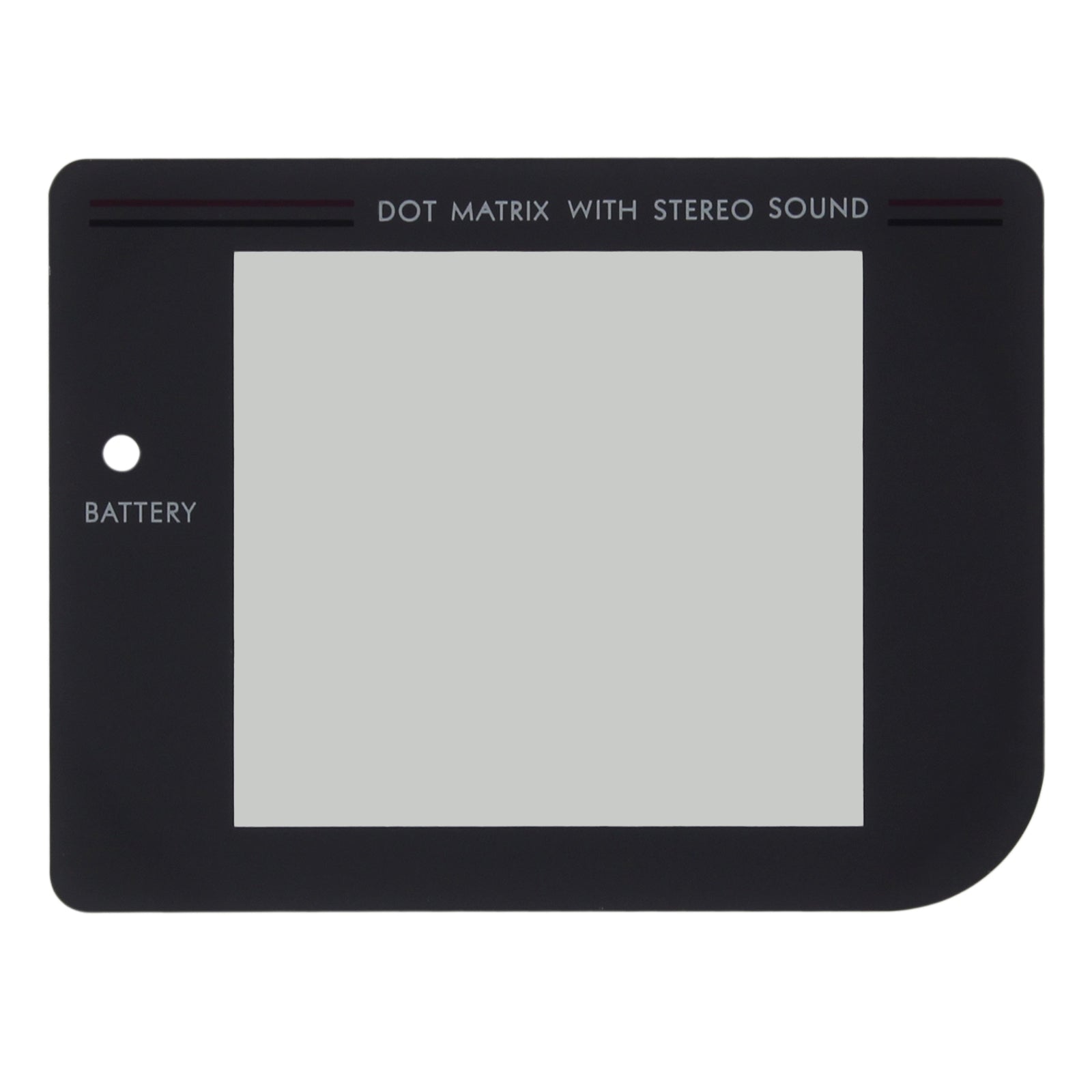 Glass screen lens for Nintendo Game Boy original DMG-01 Play it loud - dark grey | ZedLabz