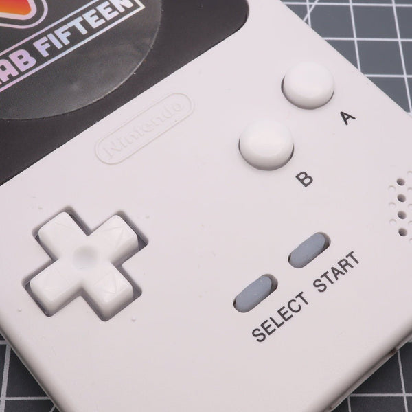 Hand cast custom resin buttons for Nintendo Game Boy Pocket MGB-001 GBP - Pudding caps white | Lab Fifteen Co
