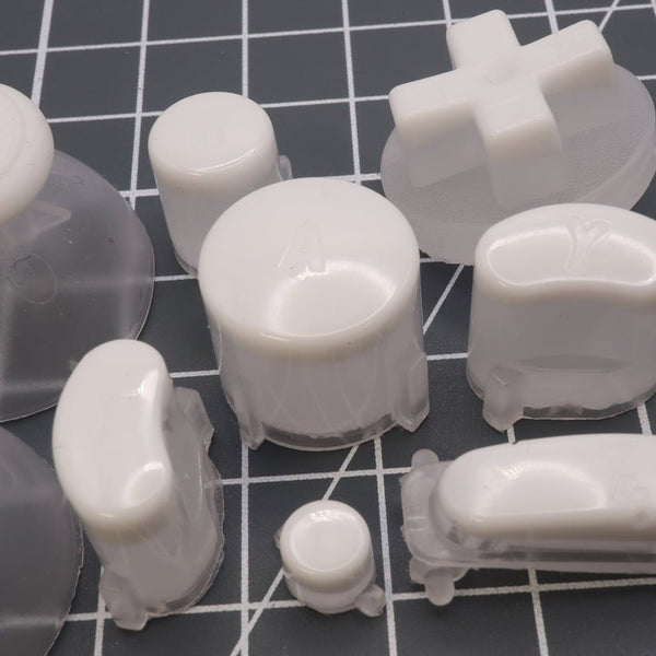 Hand cast custom resin buttons for Nintendo GameCube controller - Pudding Cap | Lab Fifteen Co