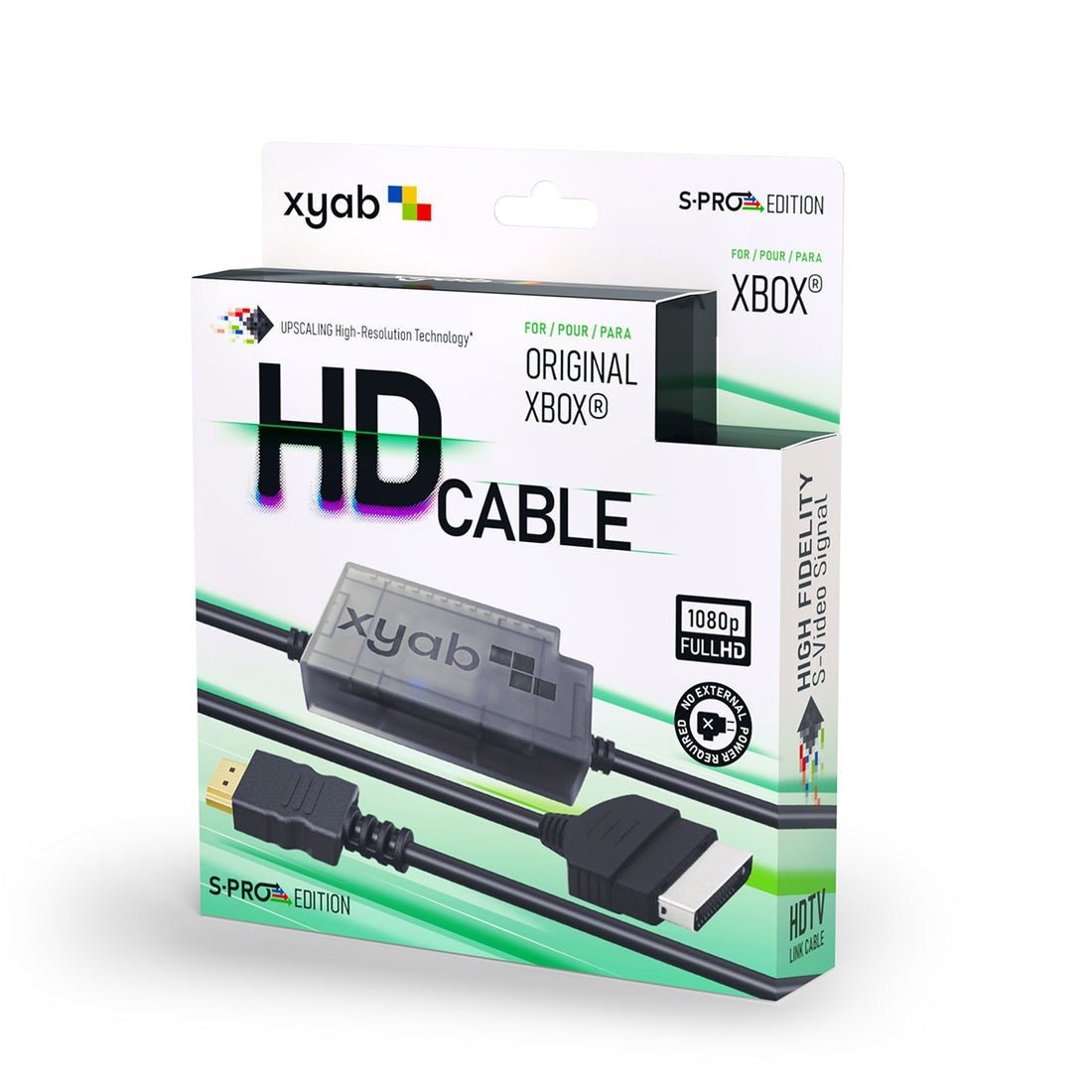 HDMI adapter converter cable for Original Xbox 1st gen OG console S-PRO HD with upscaling | XYAB