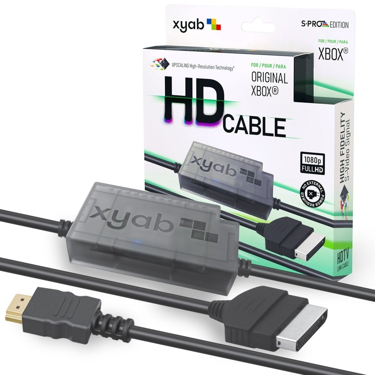 HDMI adapter converter cable for Original Xbox 1st gen OG console S-PRO HD with upscaling | XYAB