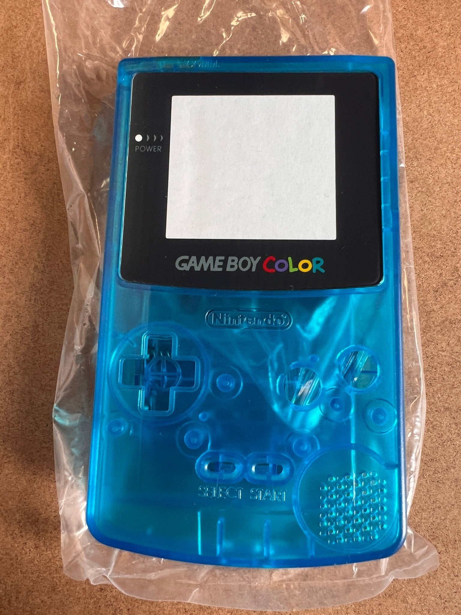 Housing shell for game boy colour clear blue clearance - 1