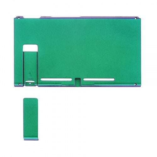 Housing shell for Nintendo Switch console back plate with kickstand glossy - Chameleon Green Blue Purple | ZedLabz