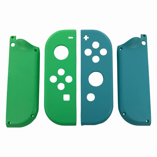 Housing shell for Nintendo Switch Joy-Con controllers replacement - Animal Crossing style green / blue | ZedLabz