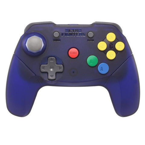 Brawler wireless 2.4G controller gamepad for Nintendo 64 [N64] - Clear puple | Retro Fighters