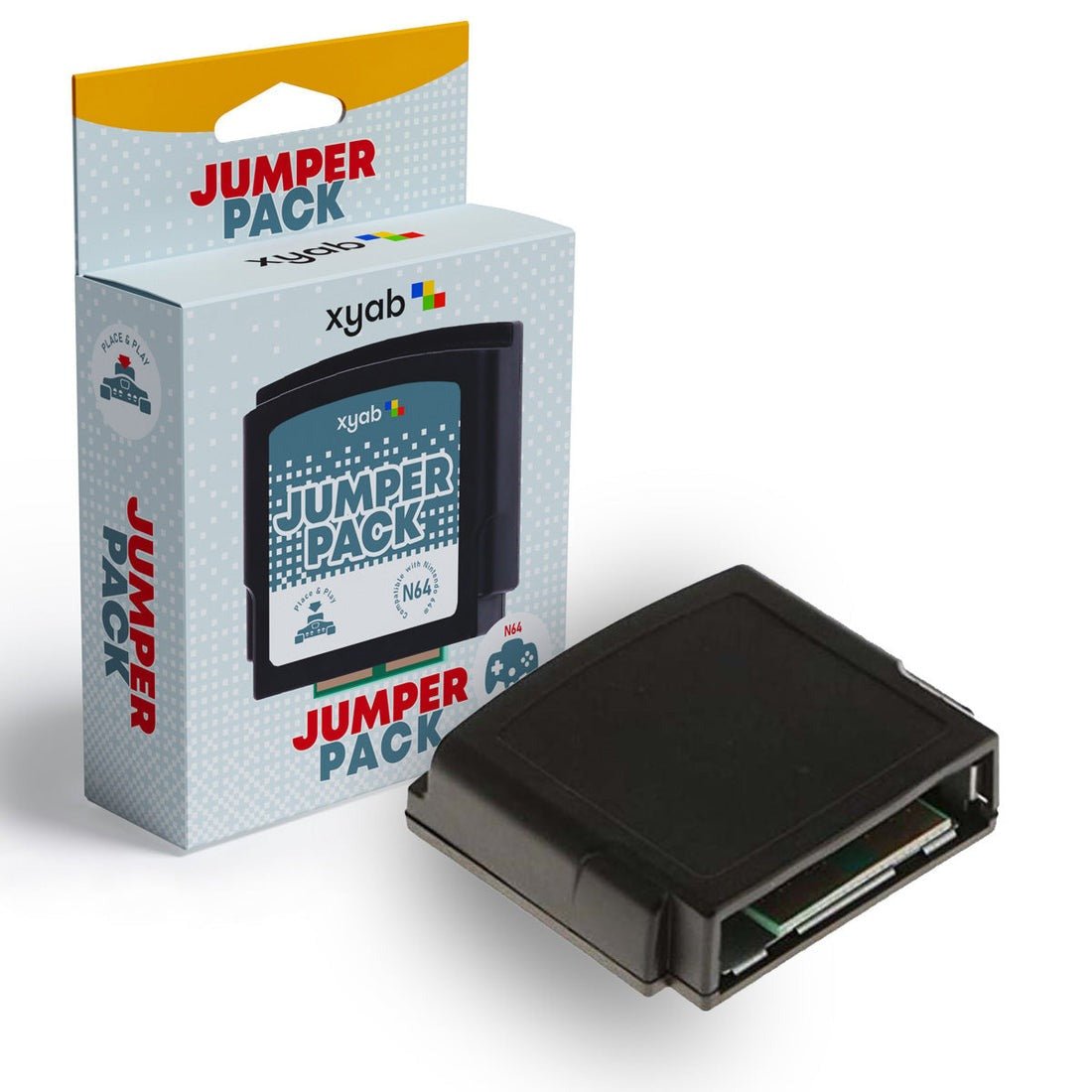 Jumper Pack (Pak) for N64 Nintendo 64 - Black | XYAB