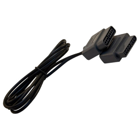 Extension cable for original SNES Nintendo controllers 1.8m 6FT wire - 2 pack black | ZedLabz
