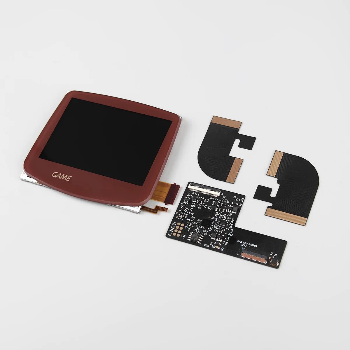 Laminated ITA TFT 3.0 backlight screen kit for Nintendo Game Boy Advance GBA AGB - Famicom red | Funnyplaying - 1