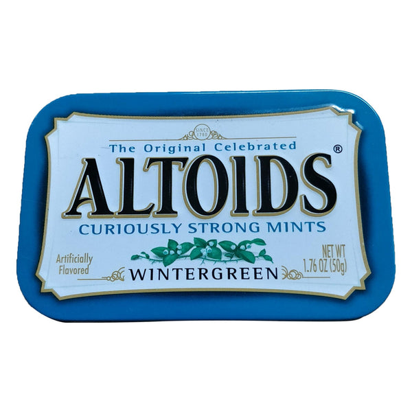 Laser cut & etched empty Altoids mint tin housing case For MintiPi Lite console - Blue | Helder Game Tech