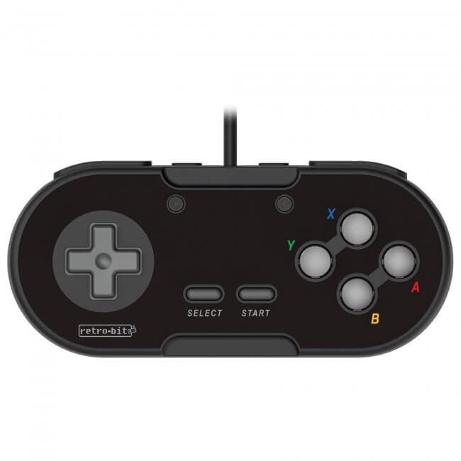 Legacy16 wired USB Snes style controller gamepad for Nintendo Switch, PC, Mac & USB devices - Black | Retro-Bit