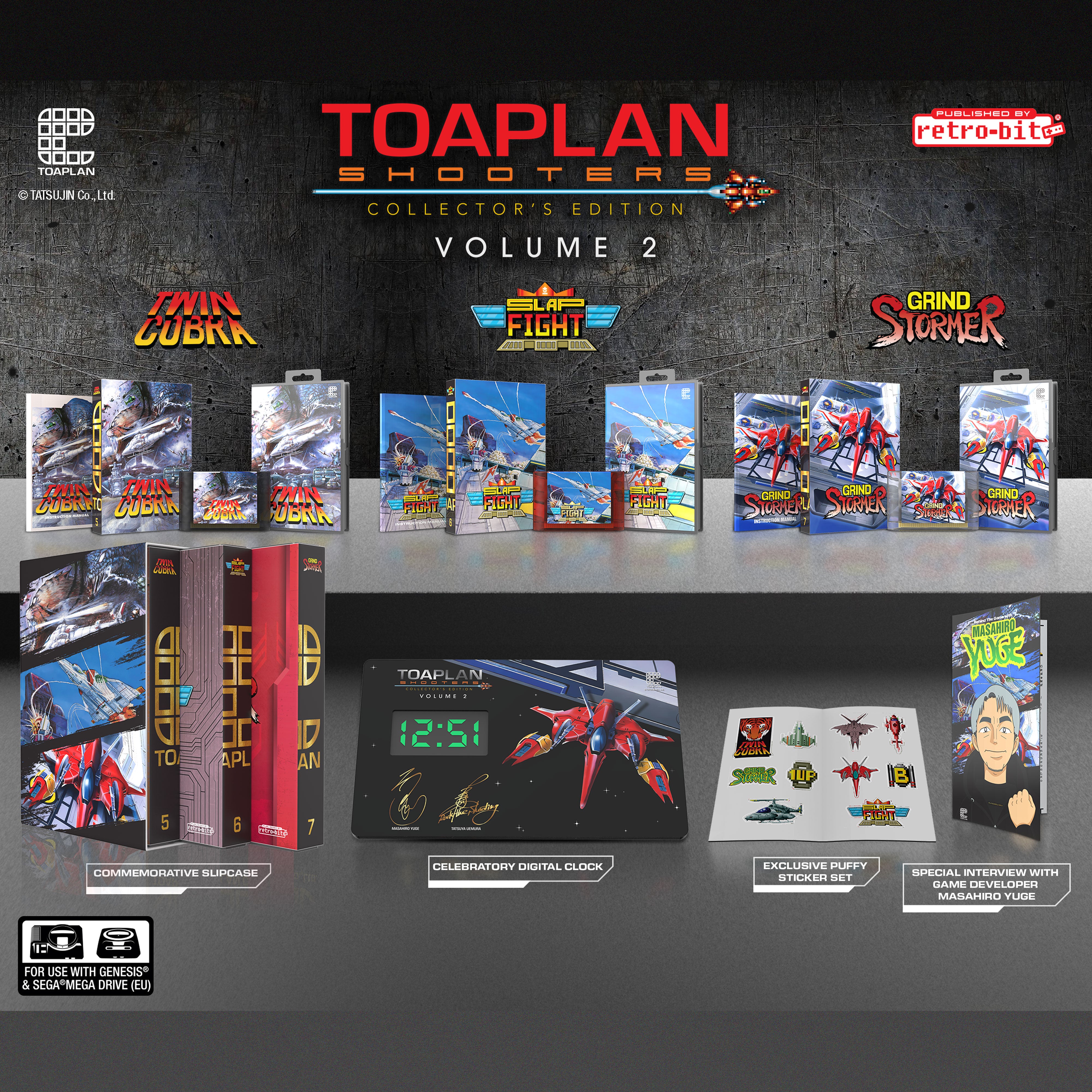 toa.sページ Toaplan Shooters Vol 2 - Collector's Full Set for Sega Genesis