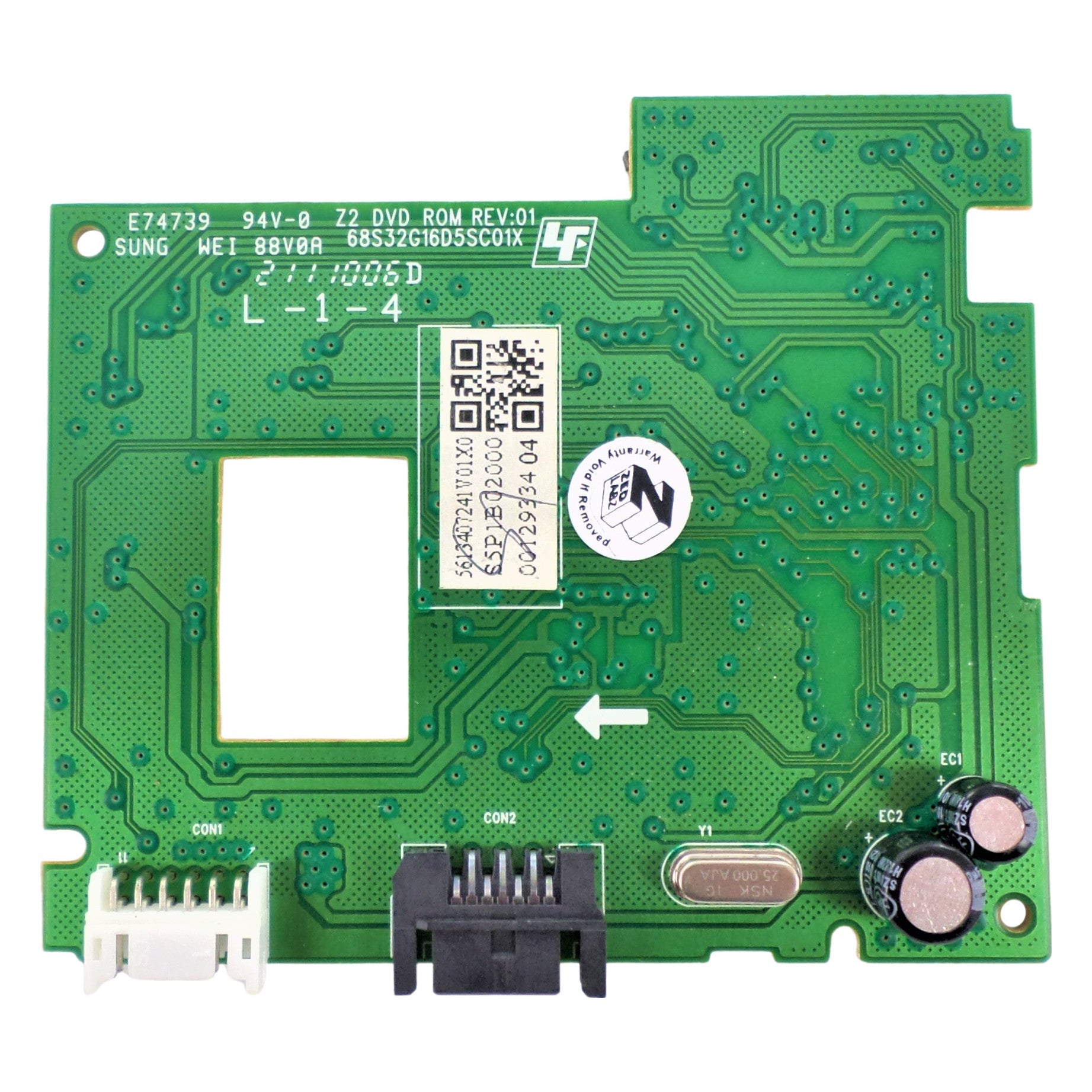 Main board PCB for Xbox 360 DG-16D5S drive MT1332E internal replacement - PULLED | ZedLabz