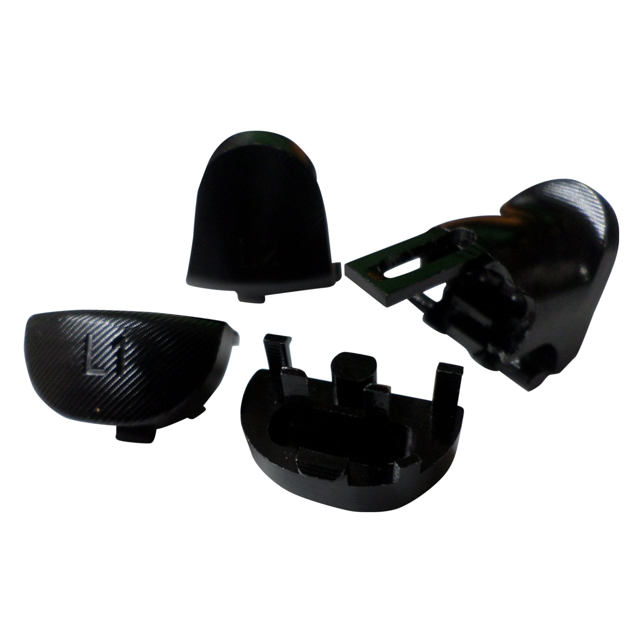 Metal Aluminium Trigger & Shoulder Buttons For PS4 Pro JDM-040 Controllers - Black | ZedLabz