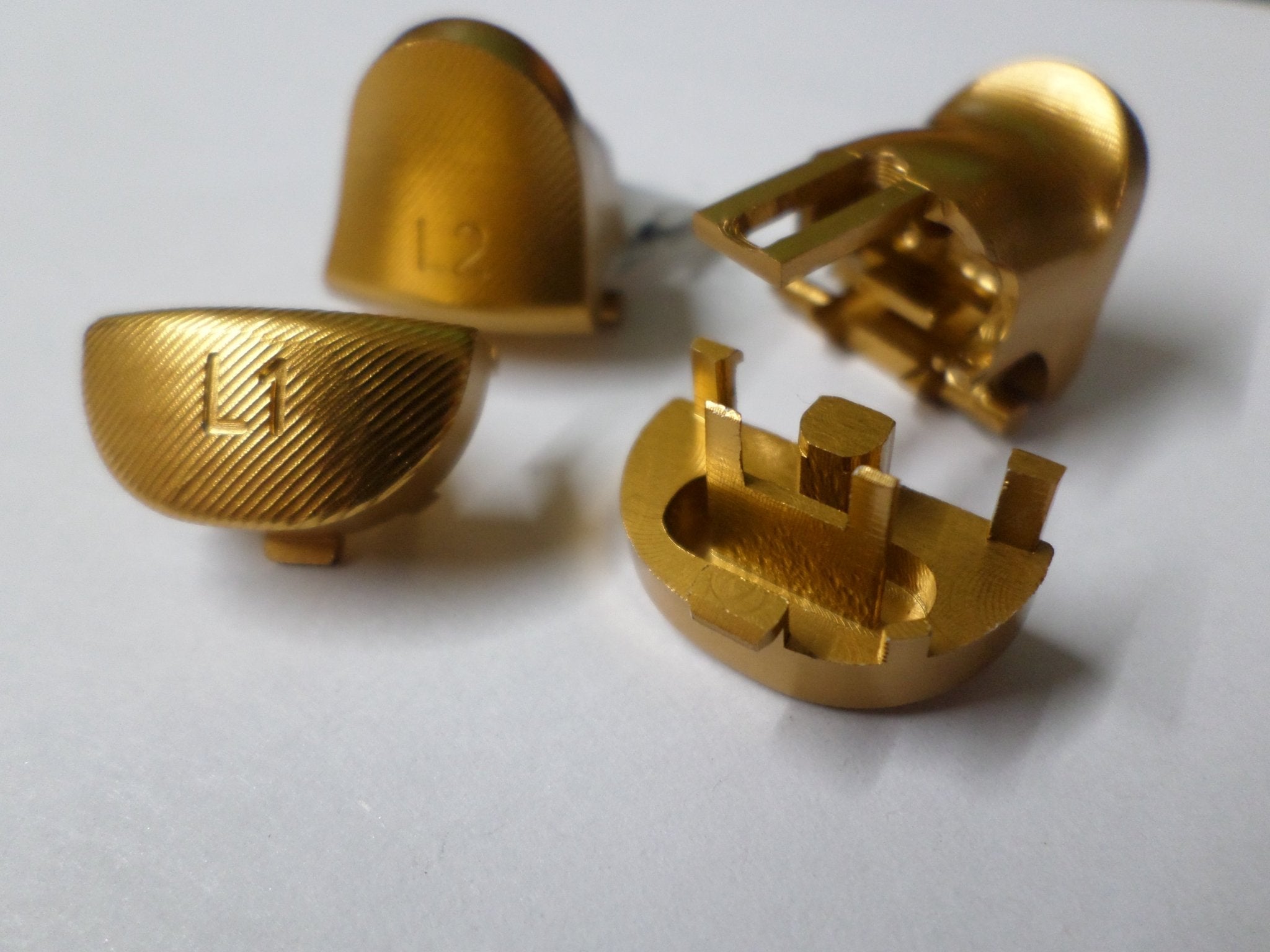 Metal Aluminium Trigger & Shoulder Buttons For PS4 Pro JDM-040 Controllers - Gold | ZedLabz