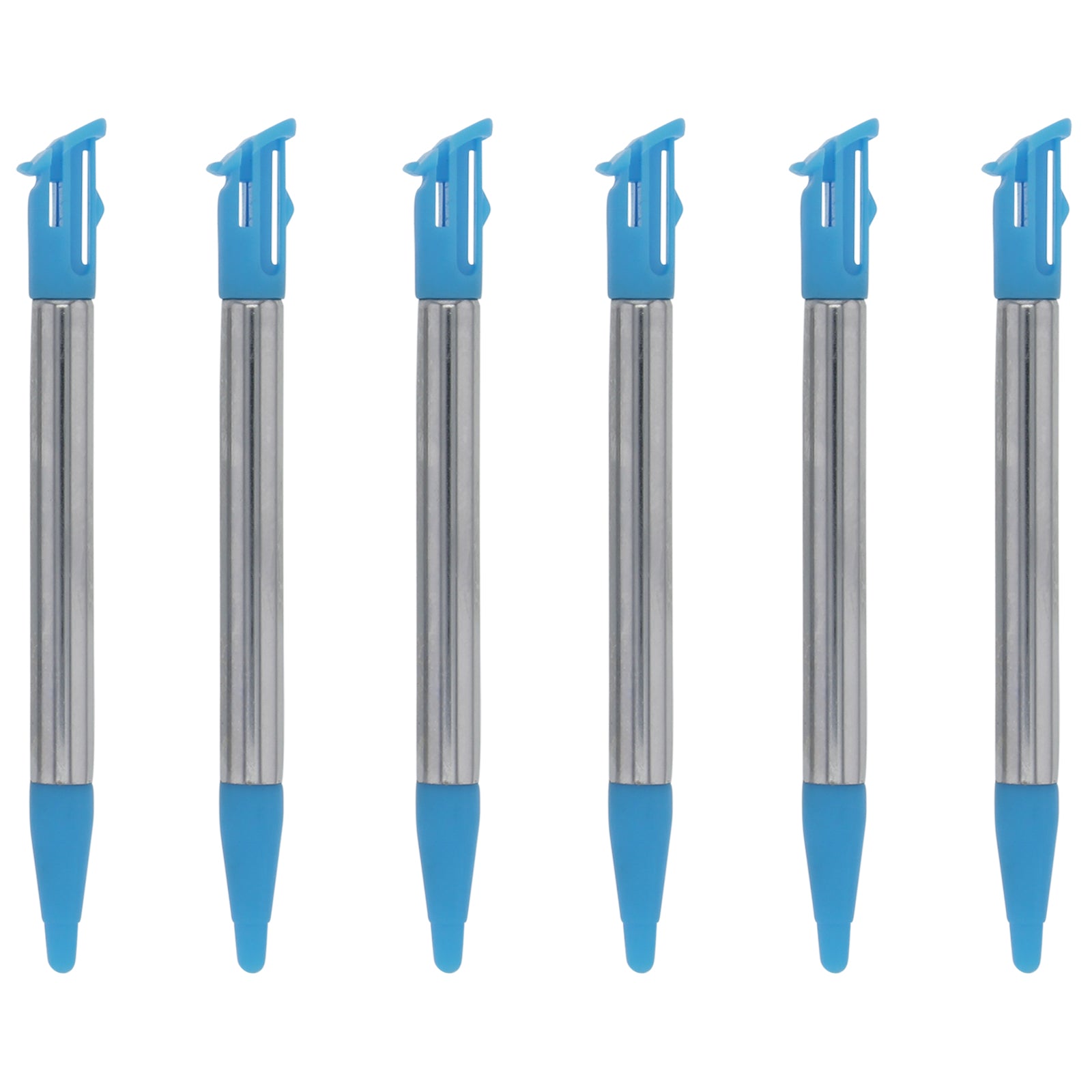 Metal Extendable Standard & XL Stylus Pen Set For 2015 Nintendo NEW 2DS XL - 8 Pack Blue | ZedLabz