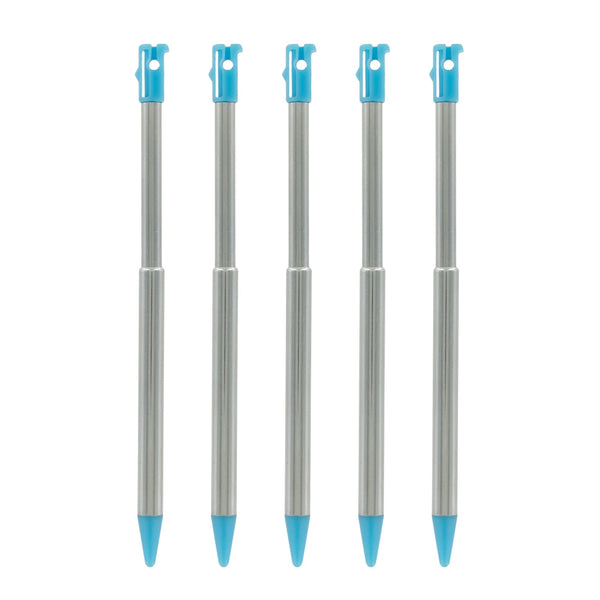 Metal Extendable Stylus For 2012 Nintendo 3DS - 5 Pack Aqua Blue | ZedLabz