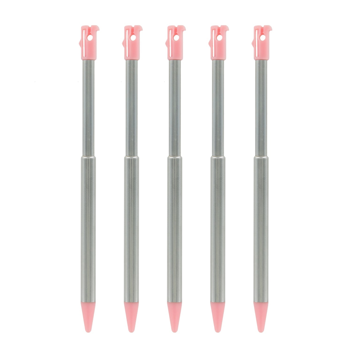 Metal Extendable Stylus For 2012 Nintendo 3DS - 5 Pack Pink | ZedLabz - 1