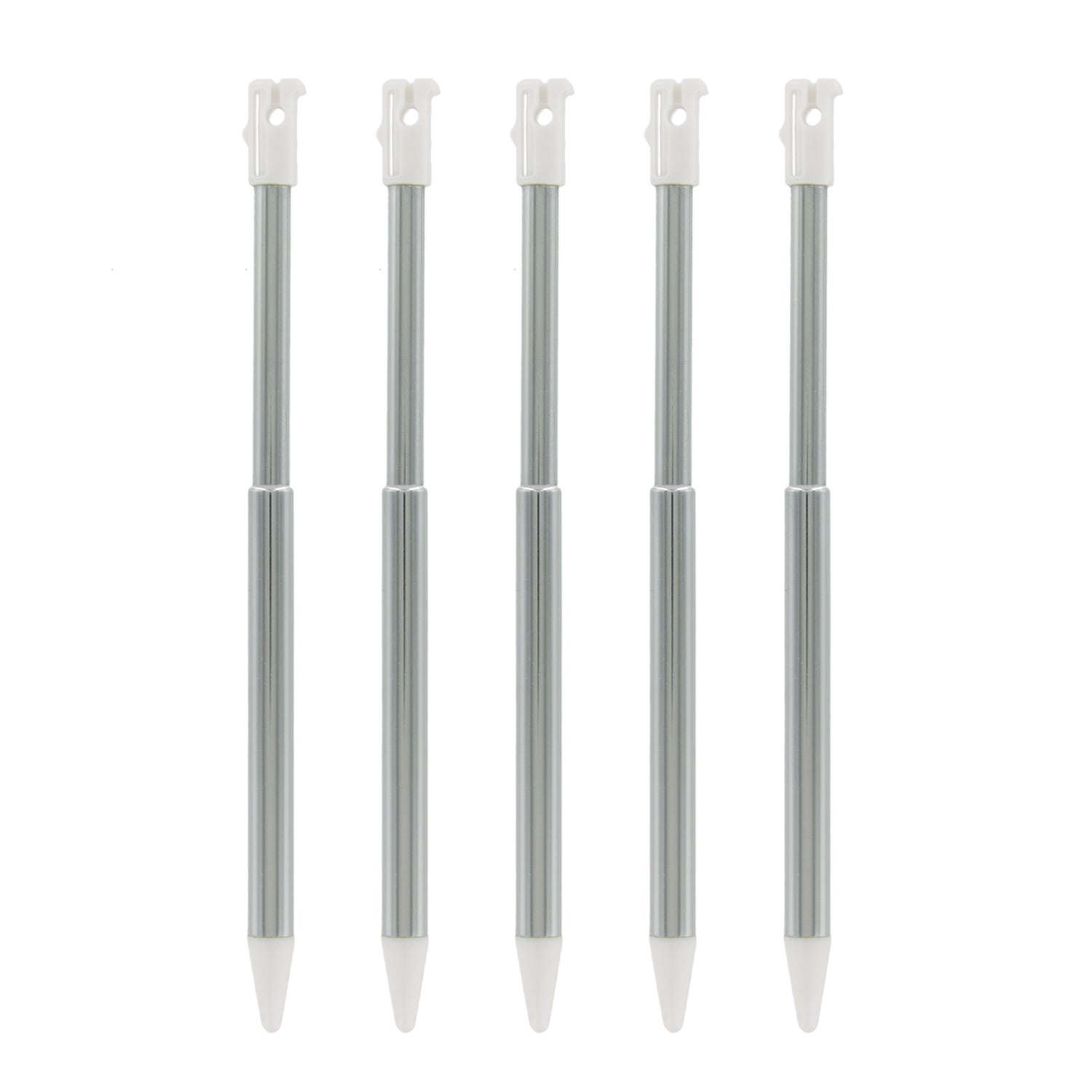 Metal Extendable Stylus For 2012 Nintendo 3DS - 5 Pack White | ZedLabz - 1