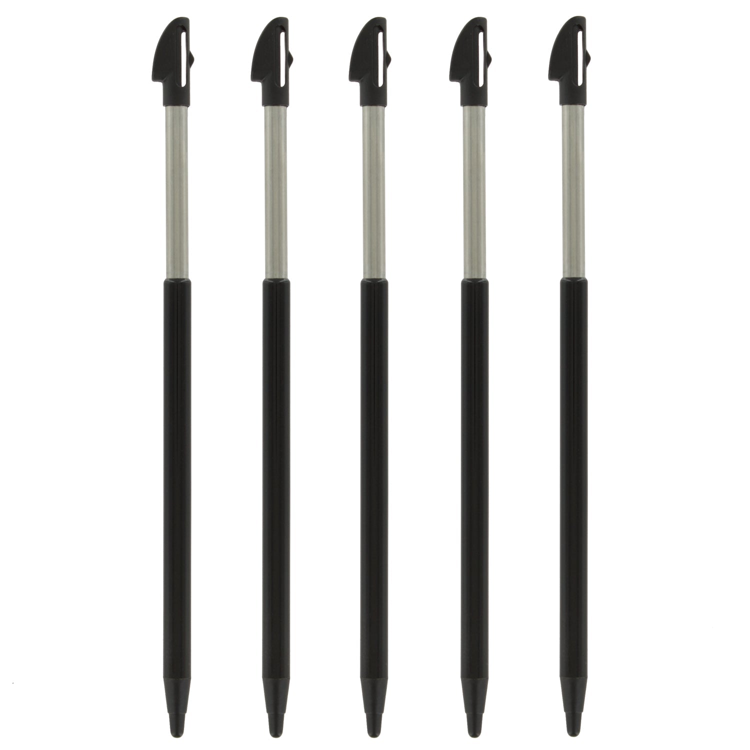 Metal Extendable Stylus For Nintendo 3DS XL - 5 Pack Black | ZedLabz - 1