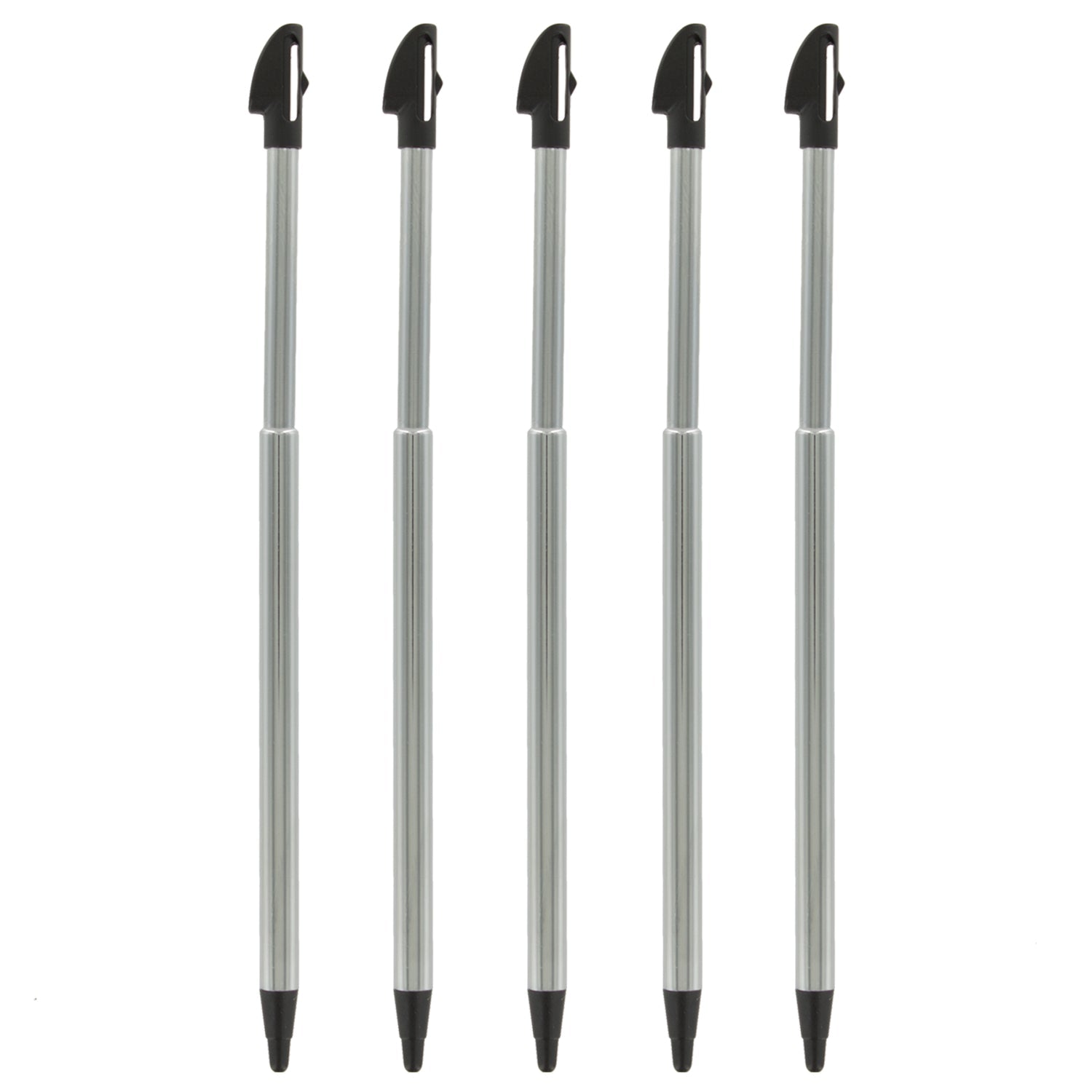 Metal Extendable Stylus For Nintendo 3DS XL - 5 Pack Black | ZedLabz - 2