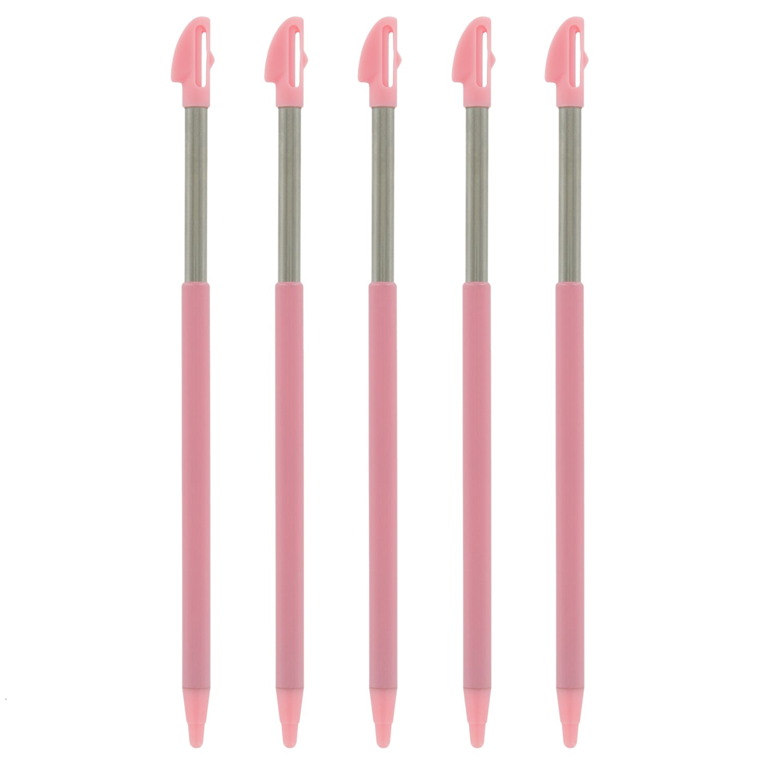 Metal Extendable Stylus For Nintendo 3DS XL - 5 Pack Pink | ZedLabz - 1