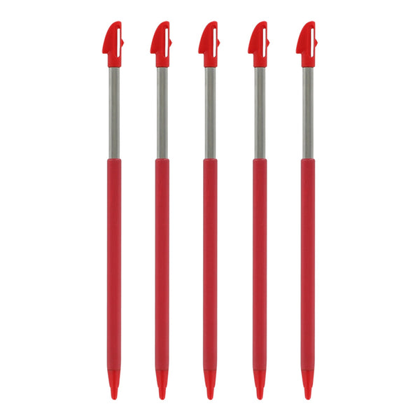 Metal Extendable Stylus For Nintendo 3DS XL - 5 Pack Red | ZedLabz