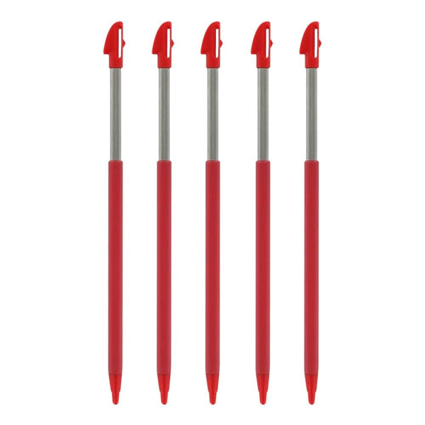 Metal Extendable Stylus For Nintendo 3DS XL - 5 Pack Red | ZedLabz