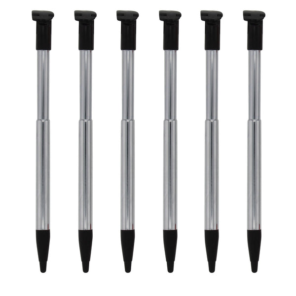 Metal Extendable Stylus Pens For Nintendo 2DS XL - 6 Pack Black | ZedLabz