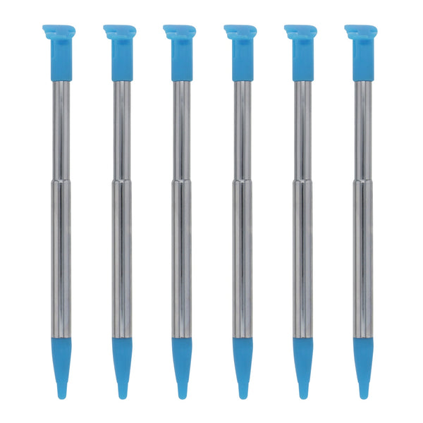 Metal Extendable Stylus Pens For Nintendo 2DS XL - 6 Pack Blue | ZedLabz