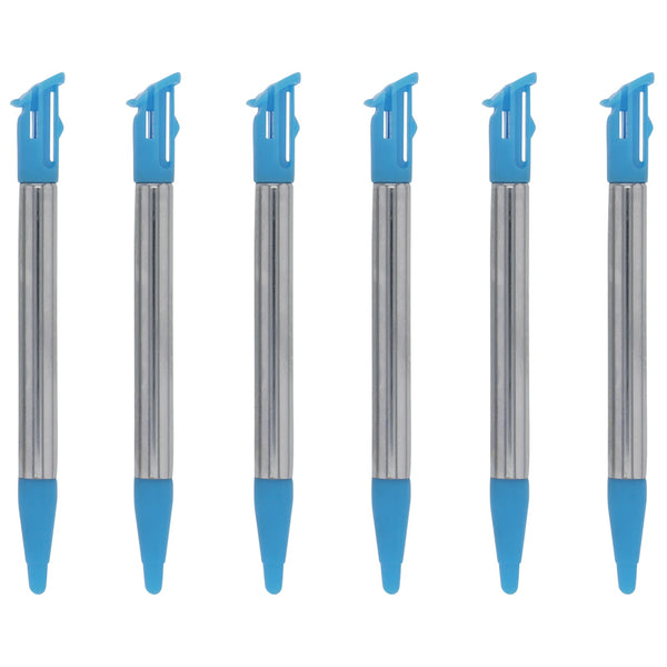 Metal Extendable Stylus Pens For Nintendo 2DS XL - 6 Pack Blue | ZedLabz