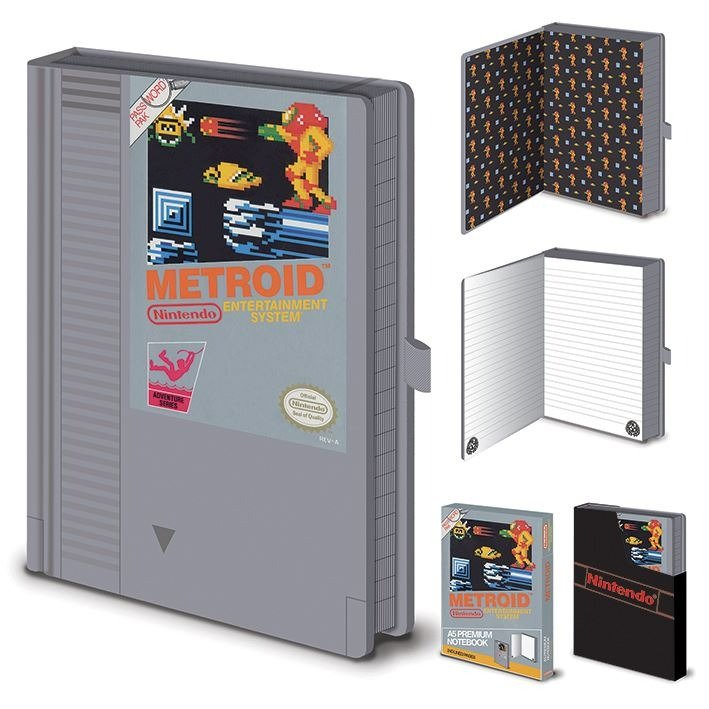Metroid A5 premium lined notebook journal officially licensed Nintendo | Pyramid