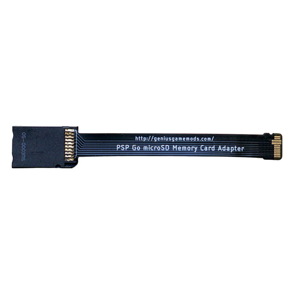 Micro SD memory card adapter flex ribbon for Sony PSP Go console - black | Genius Game Mods