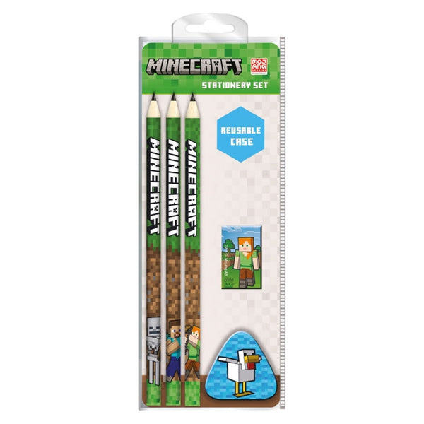 Minecraft chicken essential school stationery set officially licensed | Pyramid