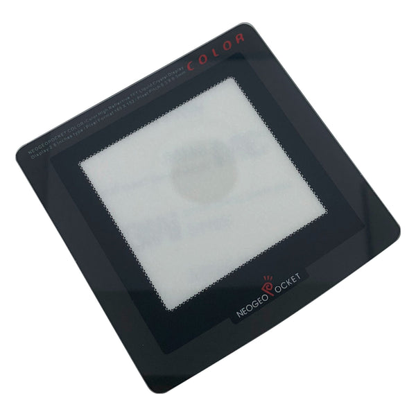 Modified GLASS IPS screen lens cover for Neo Geo Pocket color with adhesive - black | ZedLabz