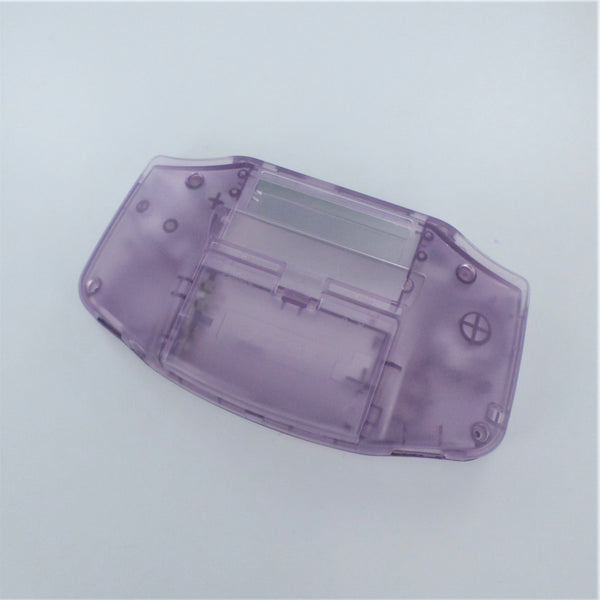 Modified housing front & back shell for IPS LCD Screen Nintendo Game Boy Advance console replacement - Transparent Atomic Purple | Funnyplaying