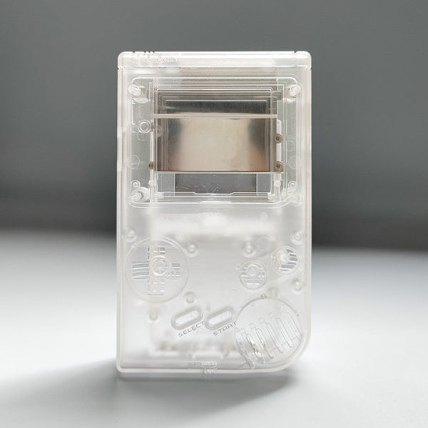 Modified IPS screen ready housing shell for Nintendo Game Boy DMG-01 console - Clear | Funnyplaying