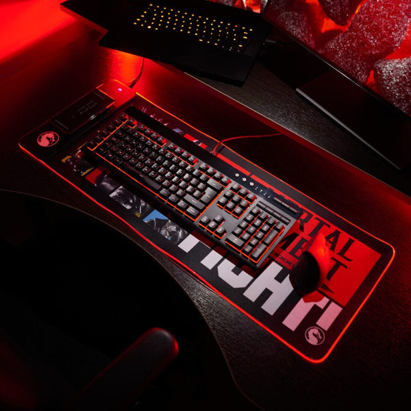 Mortal Kombat Oversize RGB Gaming Mat with Wireless Charger | Numskull - 2
