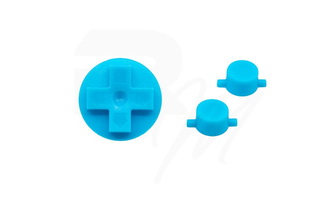 NES Style Button set for Nintendo Game Boy DMG-01 original console - Pastel Blue | Retro Modding