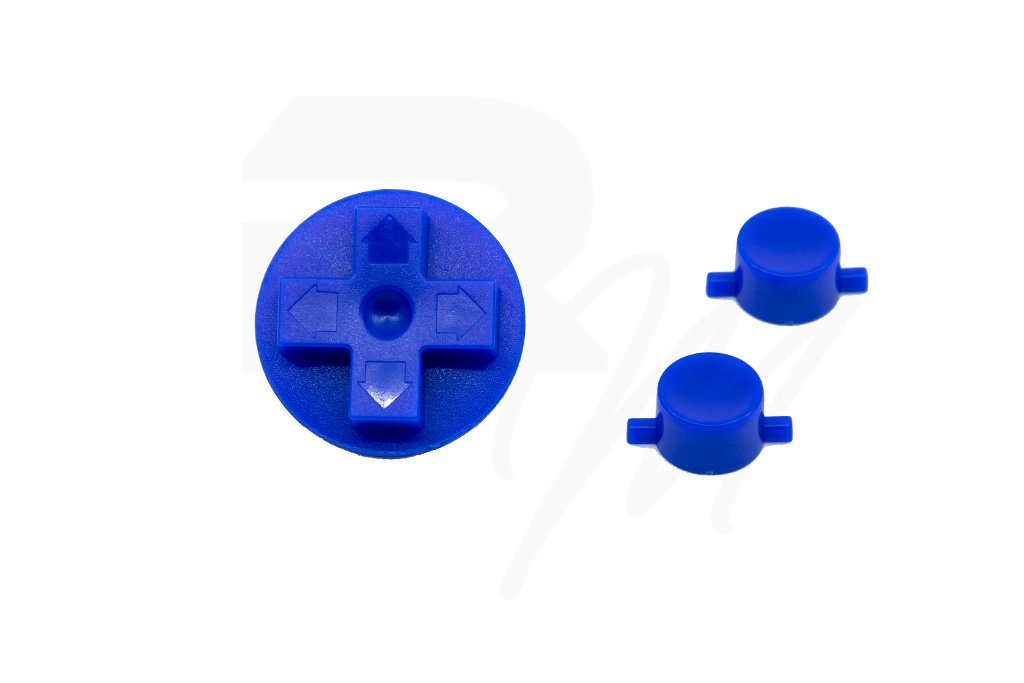 NES Style Button set for Nintendo Game Boy DMG-01 original console - Super Famicom Blue | Retro Modding