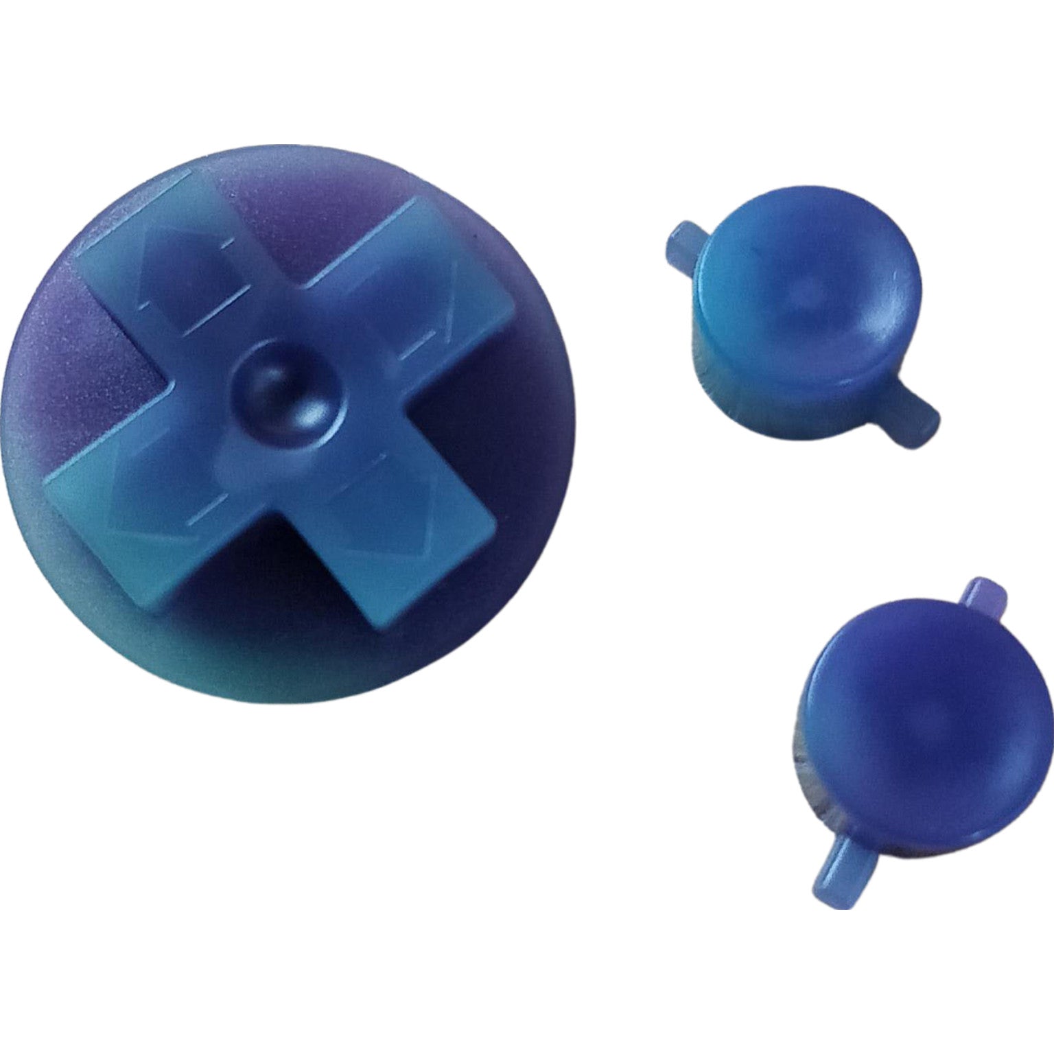 NES Style Button Set For Original Game Boy DMG 01 - Purple Haze - Purple To Green | Retro Modding