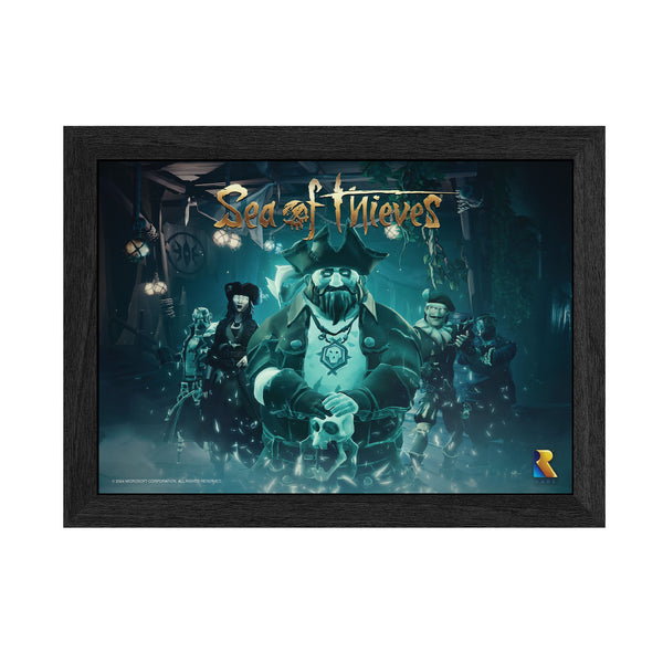Sea of Thieves Guardians of Fortune Plax lenticular frame wall art officially licensed 10"x12" inch (25x30cm) | Pixel Frames