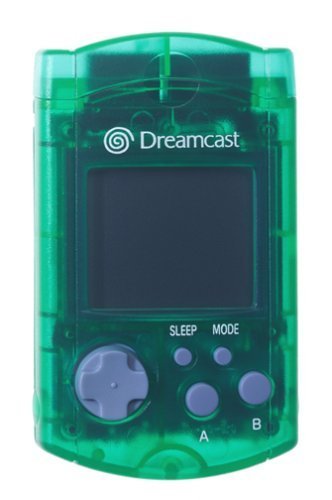 Official Sega Dreamcast visual display unit VMU memory card - Green