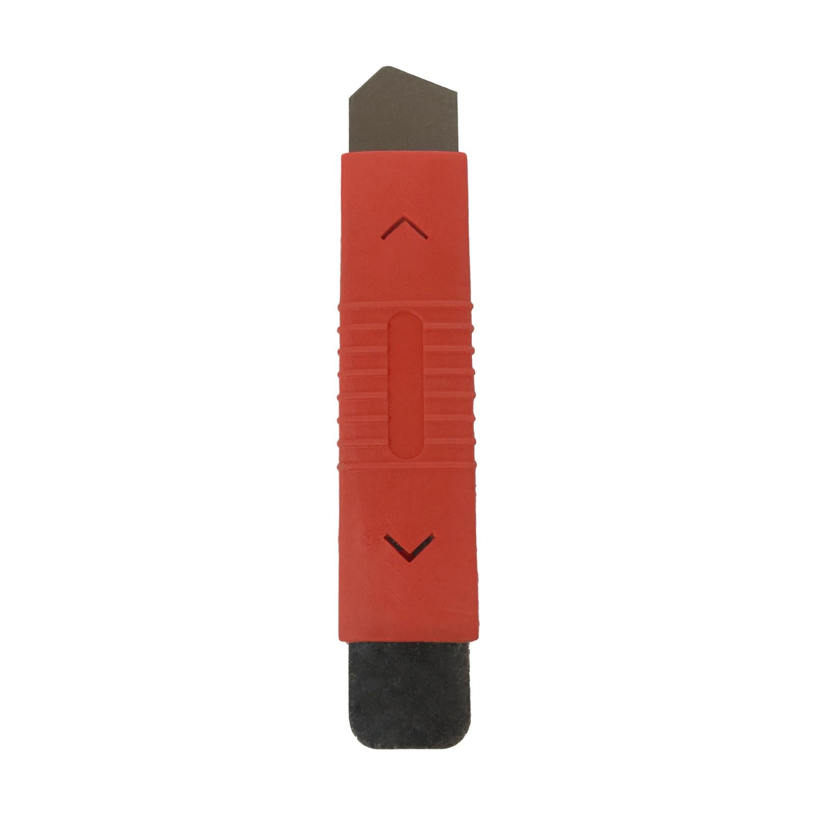 Screen lens & electronics spudger prying blade thin metal opening tool with silicone grip handle | ZedLabz