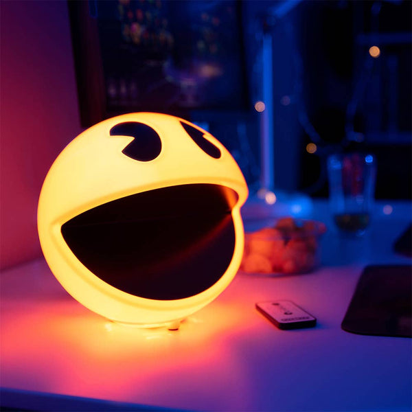 Pac-Man USB powered lamp with 12 arcade sound effects & remote | The Source - 1