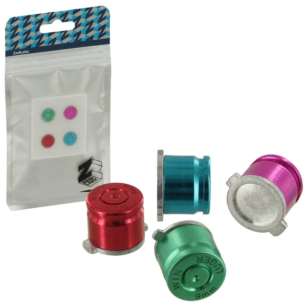 Aluminium Metal Bullet Action Button Set For Sony PS4 Controllers | ZedLabz