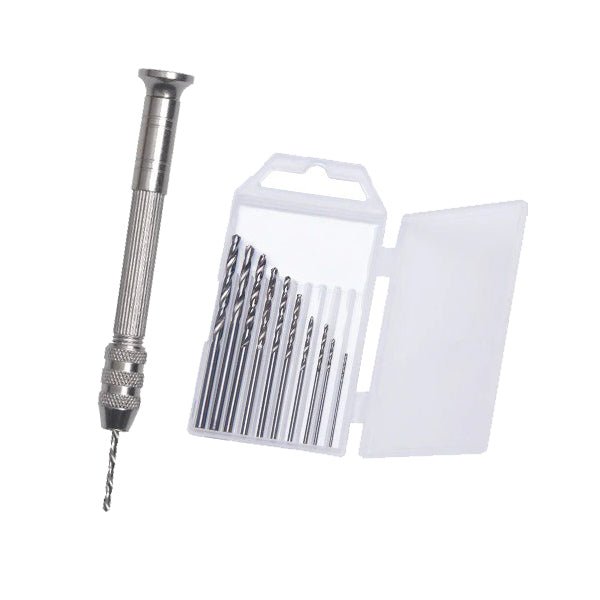 Precision mini hand drill and bits 0.5-3mm for USB, Audio or video out port hole mods | ZedLabz