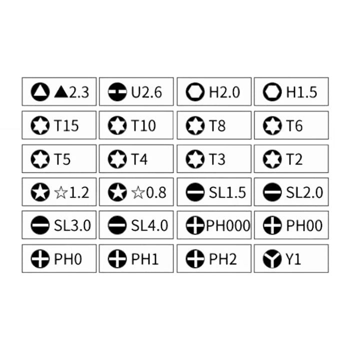 Precision screwdriver bit set 25 in 1 with organiser storage case for gaming handhelds, controllers & electronics | ZedLabz