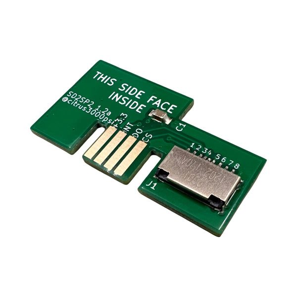 Premium SD memory card serial port 2 SD2SP2 adapter for Nintendo GameCube NGC - Green | ZedLabz