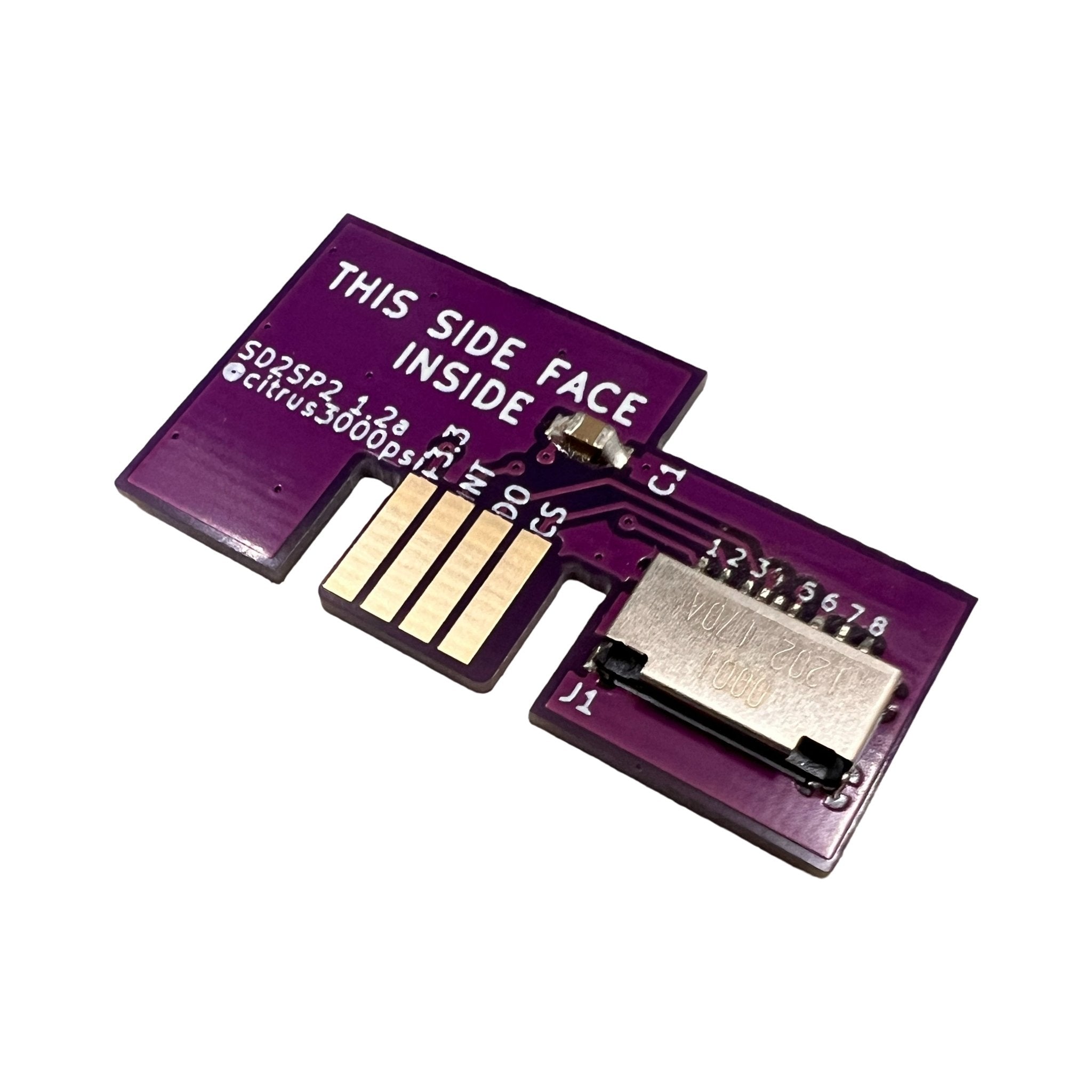 Premium SD memory card serial port 2 SD2SP2 adapter for Nintendo GameCube NGC - Purple | ZedLabz