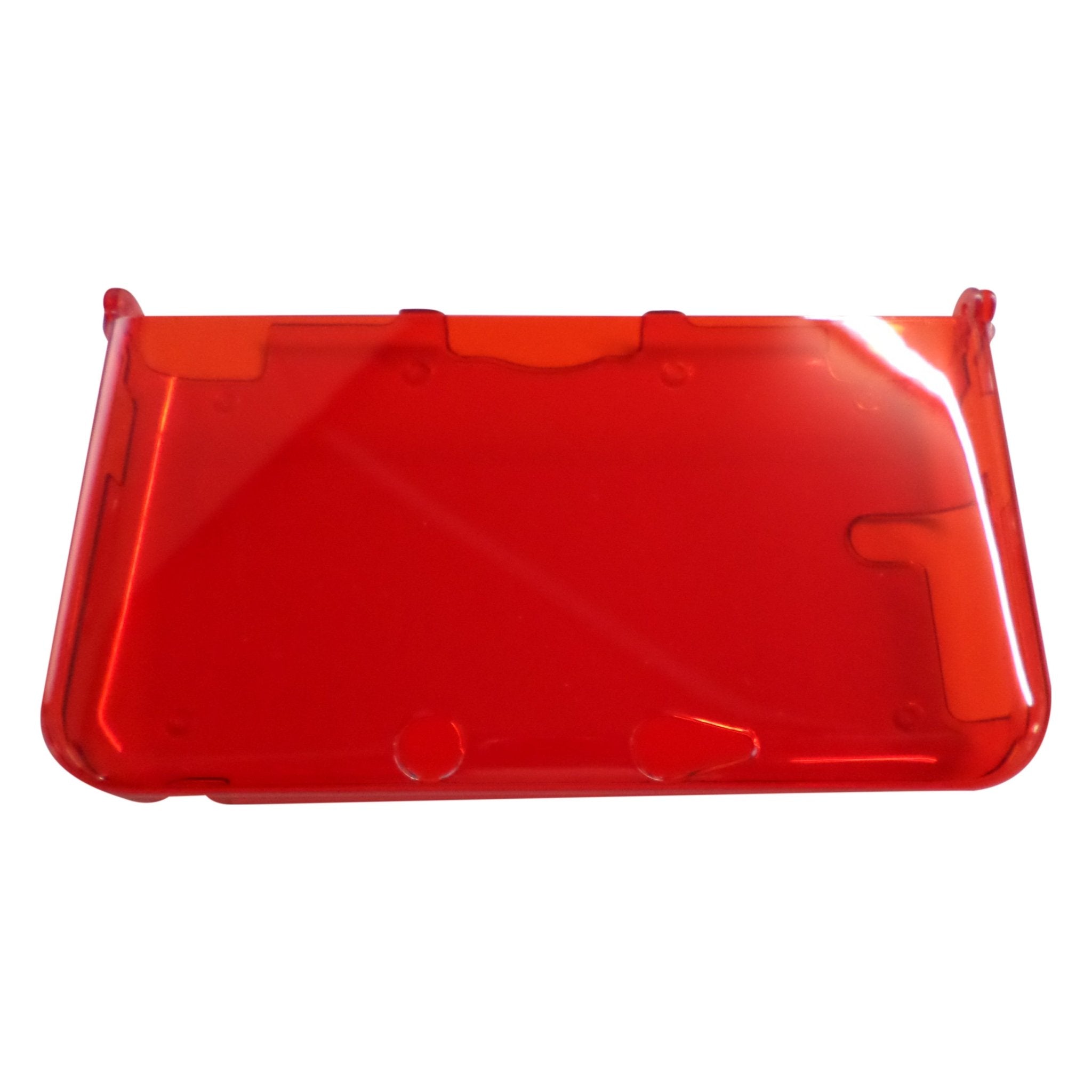 Protective Case for 3DS XL Nintendo console hard shell snap on cover - Clear Red | ZedLabz
